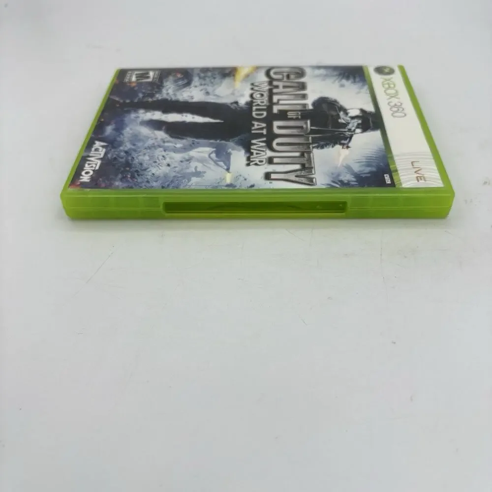 Microsoft Xbox 360 Video Game Call of Duty World at War Live w Manual Activision